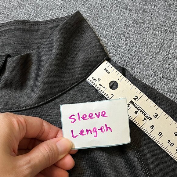 G/FORE Skull 1/4 Zip Performance Stretch Golf Pullover - Men's Size M - Gray - Picture 8 of 11